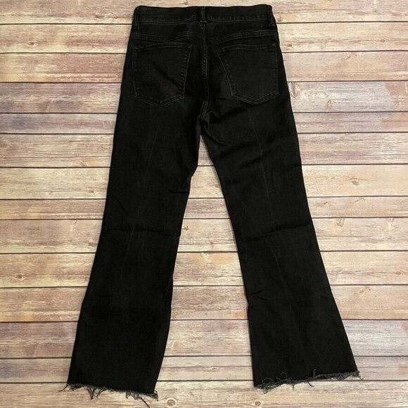 Allsaints Heidi Cropped Flare Jeans Raw Hem - Picture 4 of 11